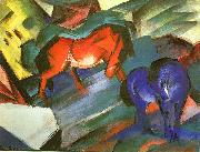 Franz Marc Red and Blue Horse France oil painting artist